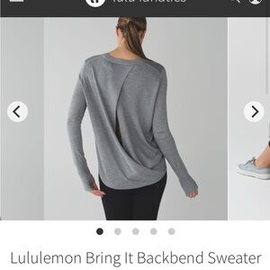 Cashmere open back sweater